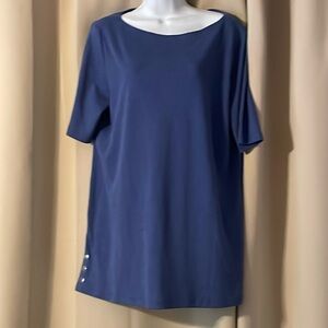 Karen Scott blue tunic